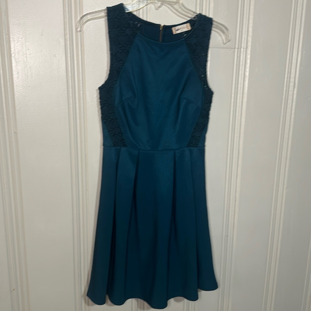 Altar’d State Size Small Teal Sleeveless Dress
